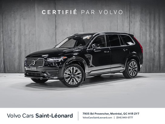 Volvo XC90 T6 MOMENTUM CLIMAT HARMAN KARDON 2021 Noir