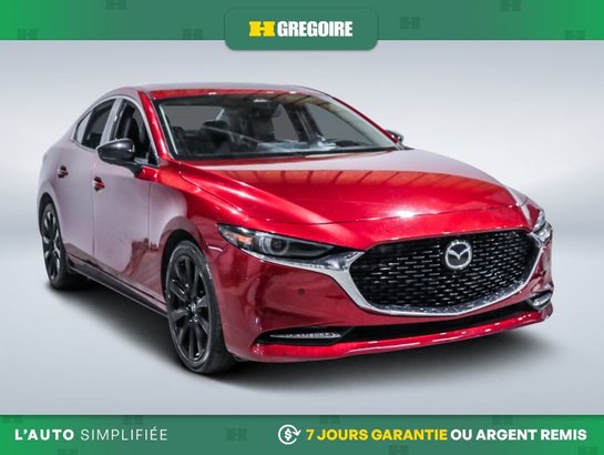 2024 Mazda 3 GT w/Turbo AWD AUTO AC CUIR TOIT NAV CAM RECULE Red