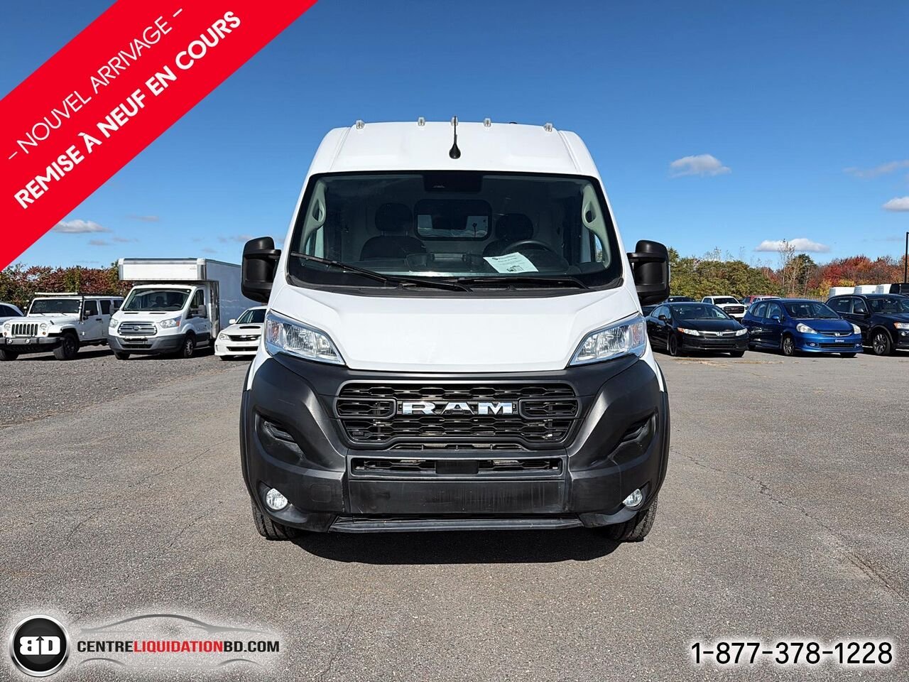 Ram ProMaster fourgonnette utilitaire 2500 Tradesman toit élevé 136 po avec siège passager | BD0464 2025 Blanc Granby - photo #1