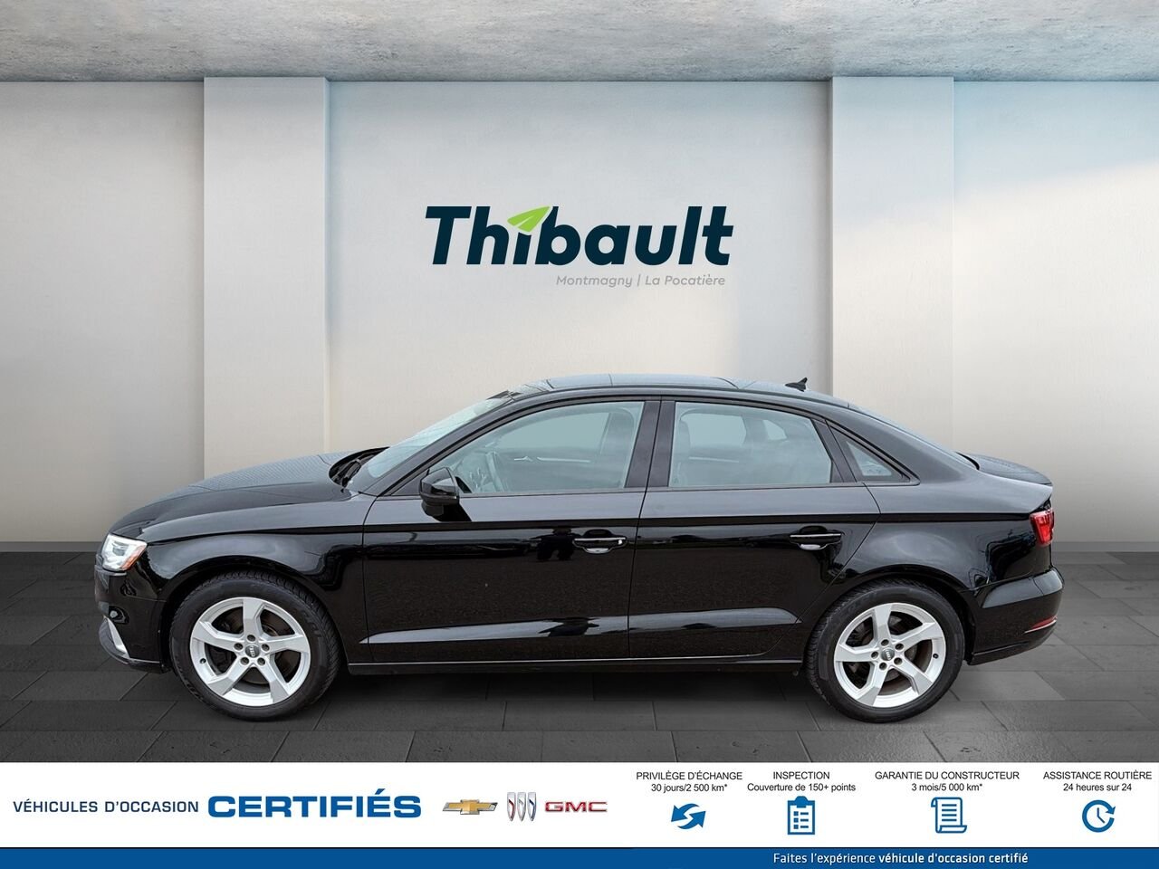 AUDI A3 Komfort 45 TFSI quattro 2019 Noir Montmagny - photo #4