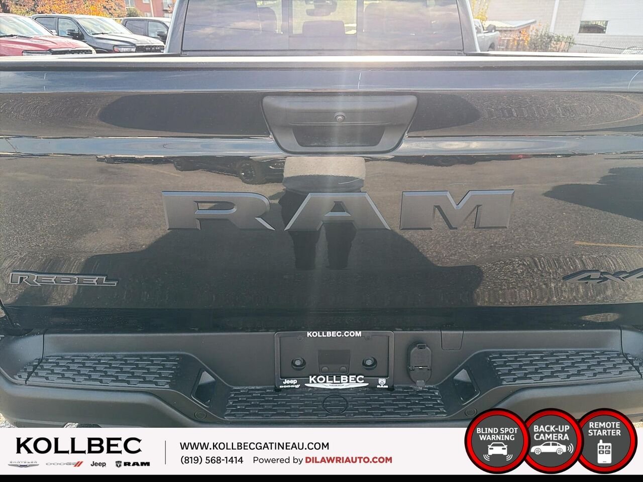 2026 RAM 1500 Rebel cabine d'équipe 4x4 caisse de 5 pi 7 po Diamond Black Crystal Pearl Ottawa & Gatineau - photo #6