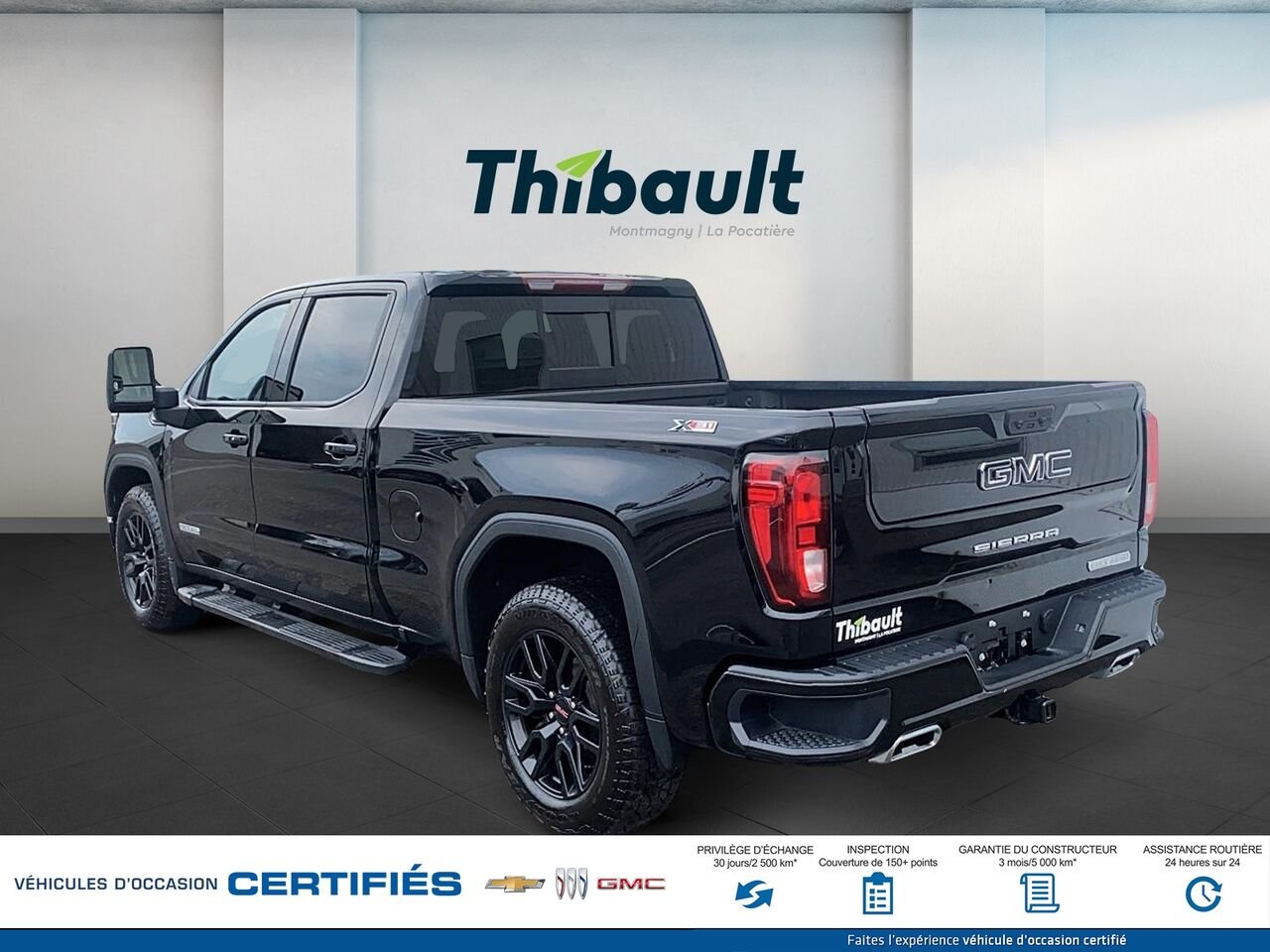 GMC SIERRA Elevation cabine multiplace 4RM 157 po 2024 Noir Montmagny - photo #3