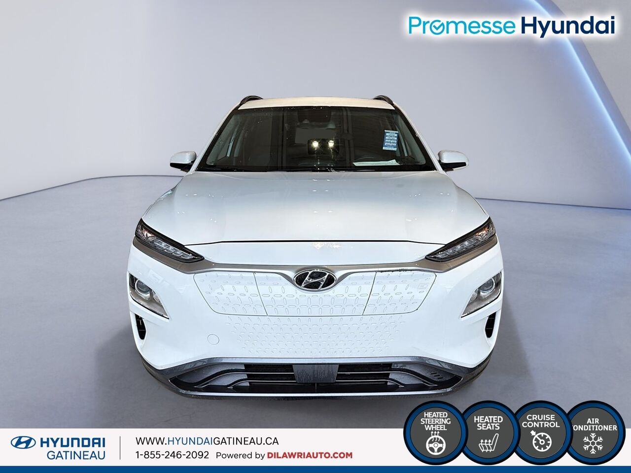 Hyundai Kona électrique Preferred TA *** Electrique , sieges chauffant , volants chauffants*** 2021 Blanc Ottawa & Gatineau - photo #1