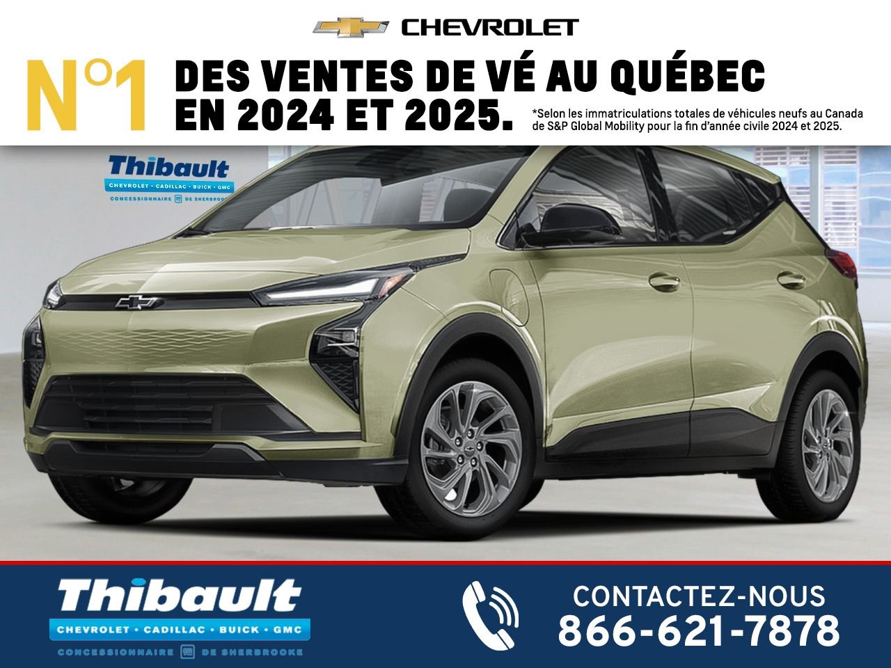 2027 CHEVROLET Bolt Traction avant 4 portes LT MARINA BLUE METALLIC Sherbrooke - photo #0