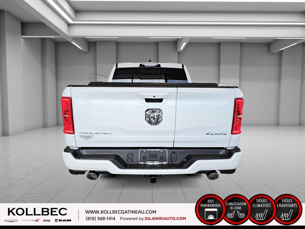 RAM 1500 26730 | Tungsten cabine d'équipe 4x4 caisse de 5 pi 7 po 2026 Triple couche nacrée ivoire Gatineau - photo #15