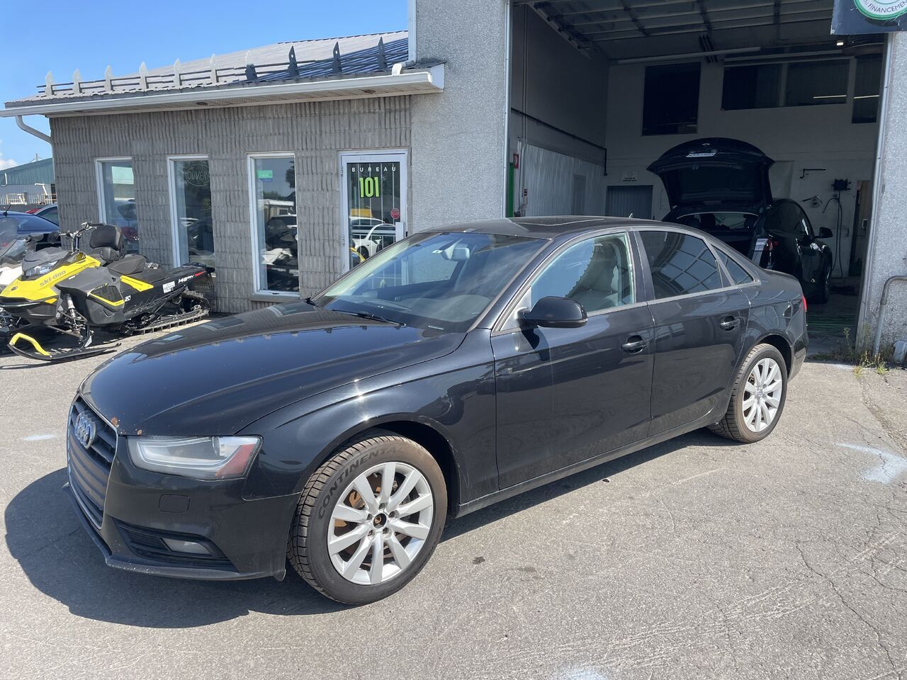 Black 2013 Audi A4 Sedan  Manual