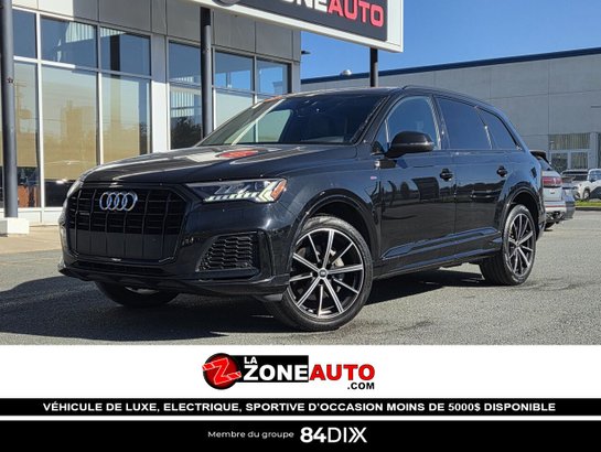 Audi Q7 Vorsprung 7 PASSAGERS + CAPACITÉ DE REMOQURAGE JUSQU'À 7700LB 2023 Noir