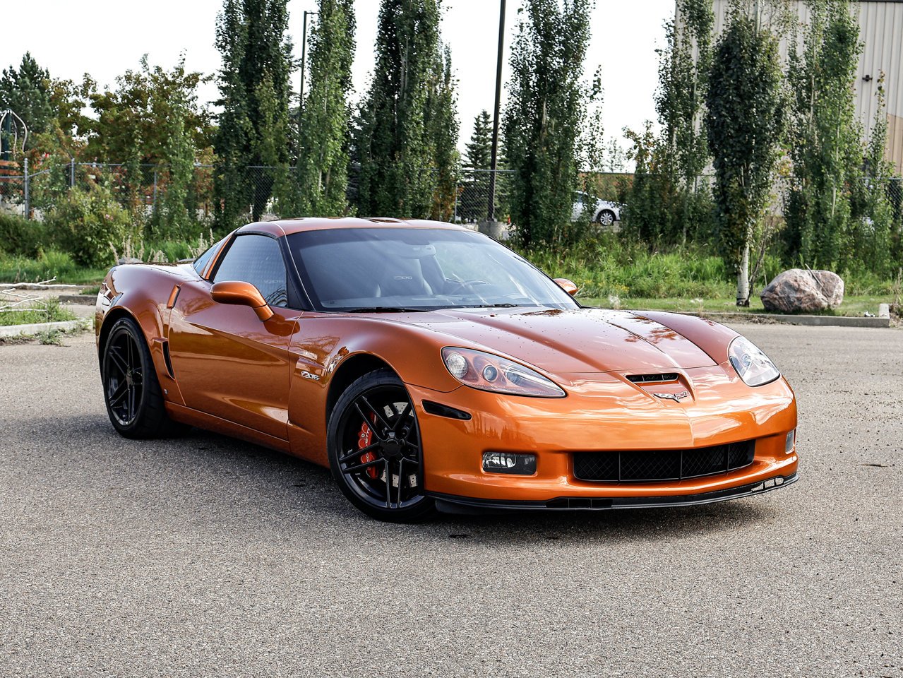 2007 Chevrolet Corvette 2dr Cpe Z06 Orange Sherwood Park - photo #1