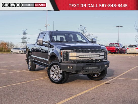 2018 Ford Super Duty F-350 Platinum Ultimate 6.7L FX4 | Aftermarket Iron Cross Front/Rear Bumpers Black