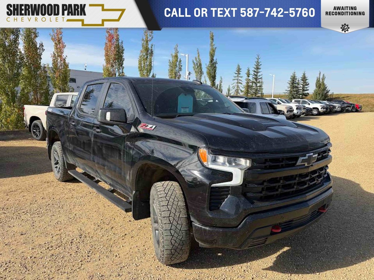 2024 Chevrolet Silverado 1500 4WD Crew Cab 147 LT Trail Boss Black Sherwood Park - photo #0