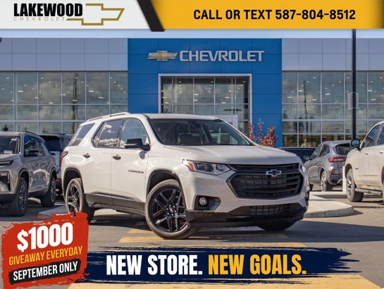 2021 Chevrolet Traverse Premier Redline Edition AWD 3.6L 7 Passenger | Dual Panel Sunroof White