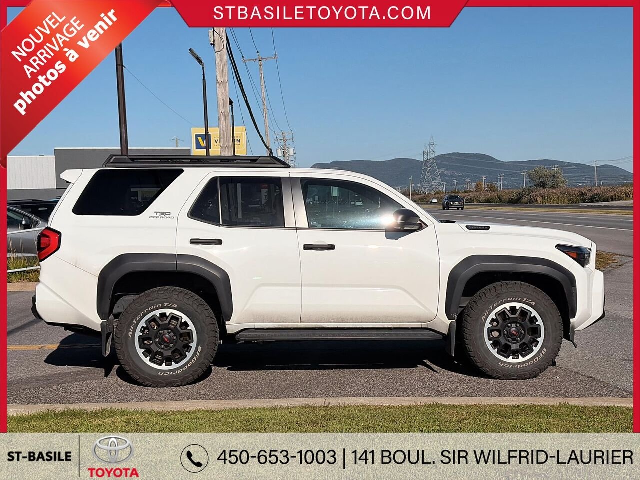 2025 TOYOTA 4RUNNER HYBRIDE White Saint-Basile-le-Grand - photo #3