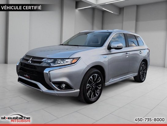 2018 Mitsubishi Outlander Plug-In Hybrid SE PHEV-SIÈGES CHAUFFANTS-CUIR/SUÈDE-35 KM AUTONOMIE ELECTRIQUE Silver
