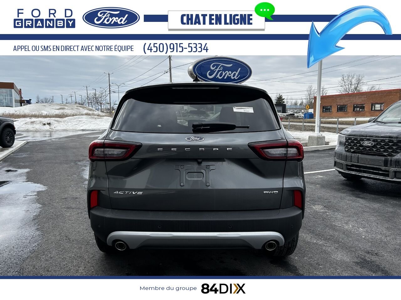 Ford Escape 2025 Gris carbonisé métallisé Granby - photo #3