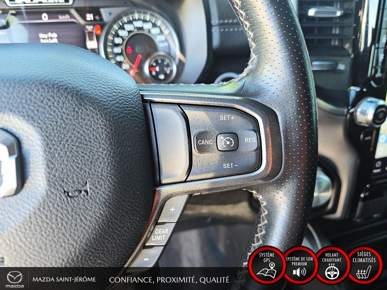 Ram 1500 Sport | caisse de 5 pi 7 po | CUIR | 4X4 | 2022 Blanc Saint-Jérôme - photo #16
