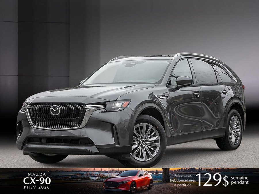 Mazda CX-90 hybride rechargeable 2026 2026 Gris mécanique métallisé