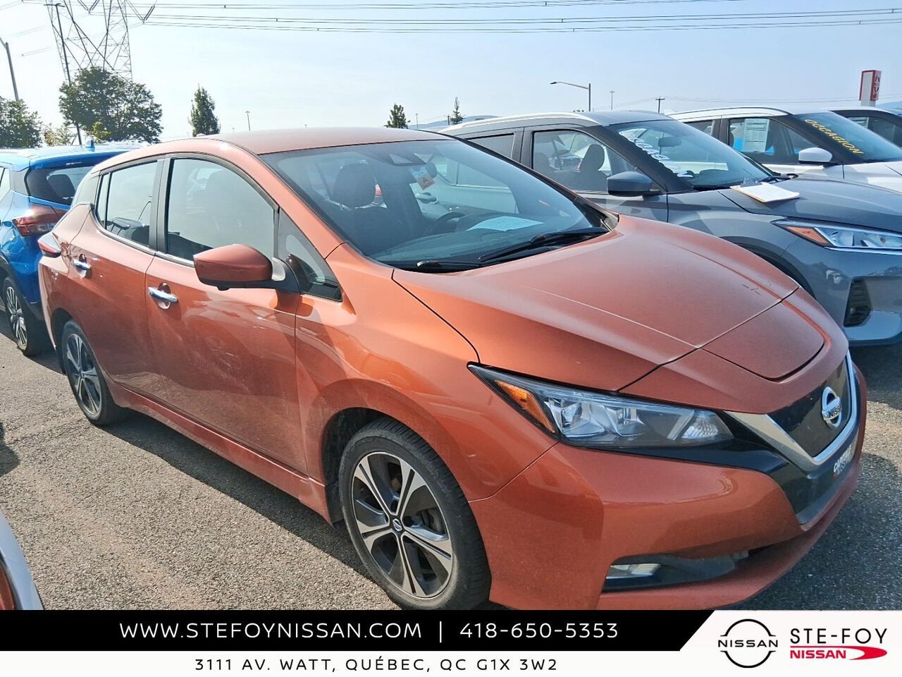 Orange 2022 Nissan LEAF Hatchback Front-Wheel Drive Automatic