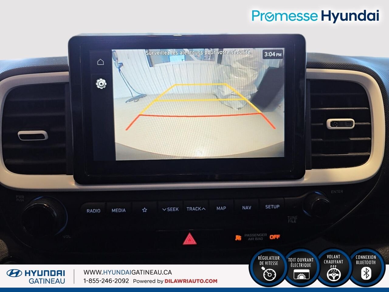 Hyundai Venue Ultimate IVT *** carfax clean , toute equiper , certifier*** 2022 Blanc Ottawa & Gatineau - photo #16