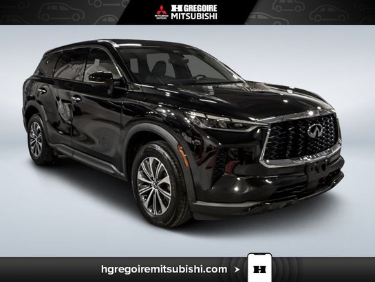 2024 Infiniti QX60 PURE *AWD* 8 passager * Cuir * Toit * Mags * Cam Black