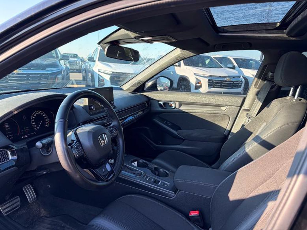 2025 Honda Civic Sedan Sport CVT Black Sherwood Park - photo #4