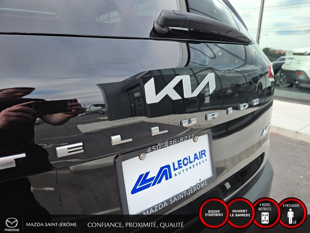 Kia Telluride SX | CUIR BRUN | 8 PASSAGERS | TOIT OUVRANT | 2022 Noir Saint-Jérôme - photo #7