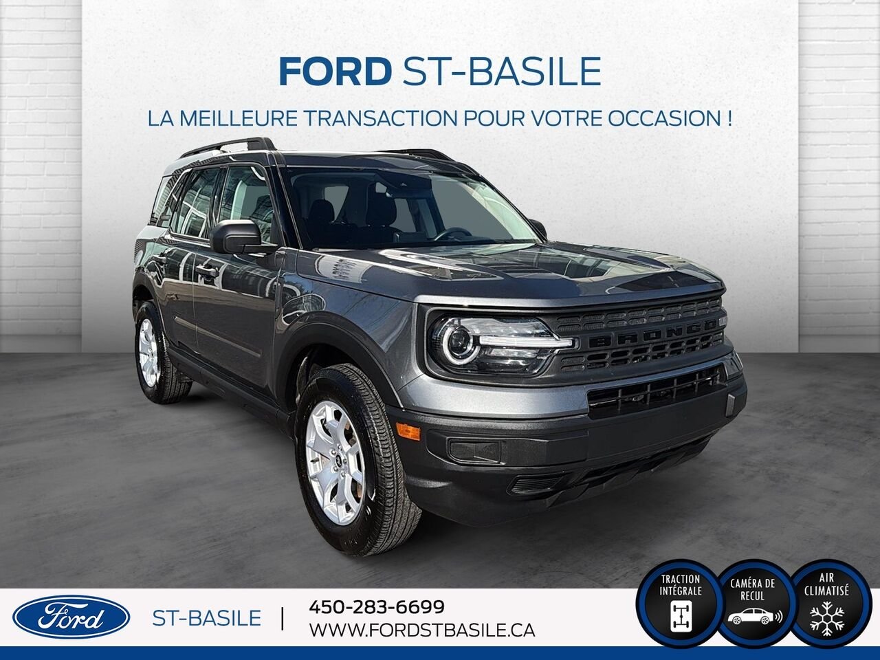 Ford BRONCO 2023 gray Saint-Basile-le-Grand - photo #10