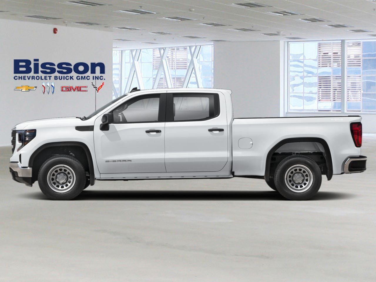 GMC Sierra 1500 Pro cabine multiplace 4RM 157 po 2026 Blanc sommet Thetford Mines - photo #1