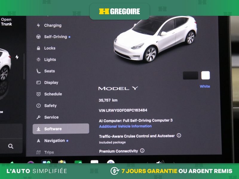 2023 Tesla Model Y White Saint-Léonard - photo #20