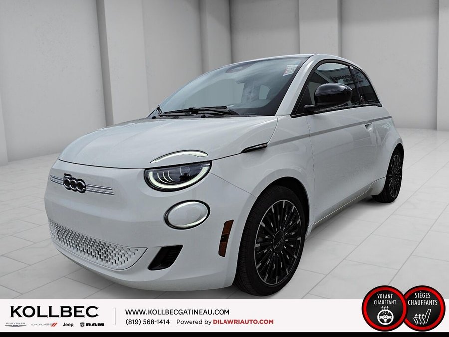 2025 FIAT 500E *** UN PROPRIO + BAS KILOMÉTRAGE *** White