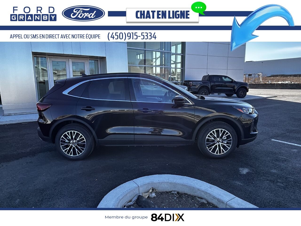 Ford Escape 2025 Noir agate métallisé Granby - photo #1