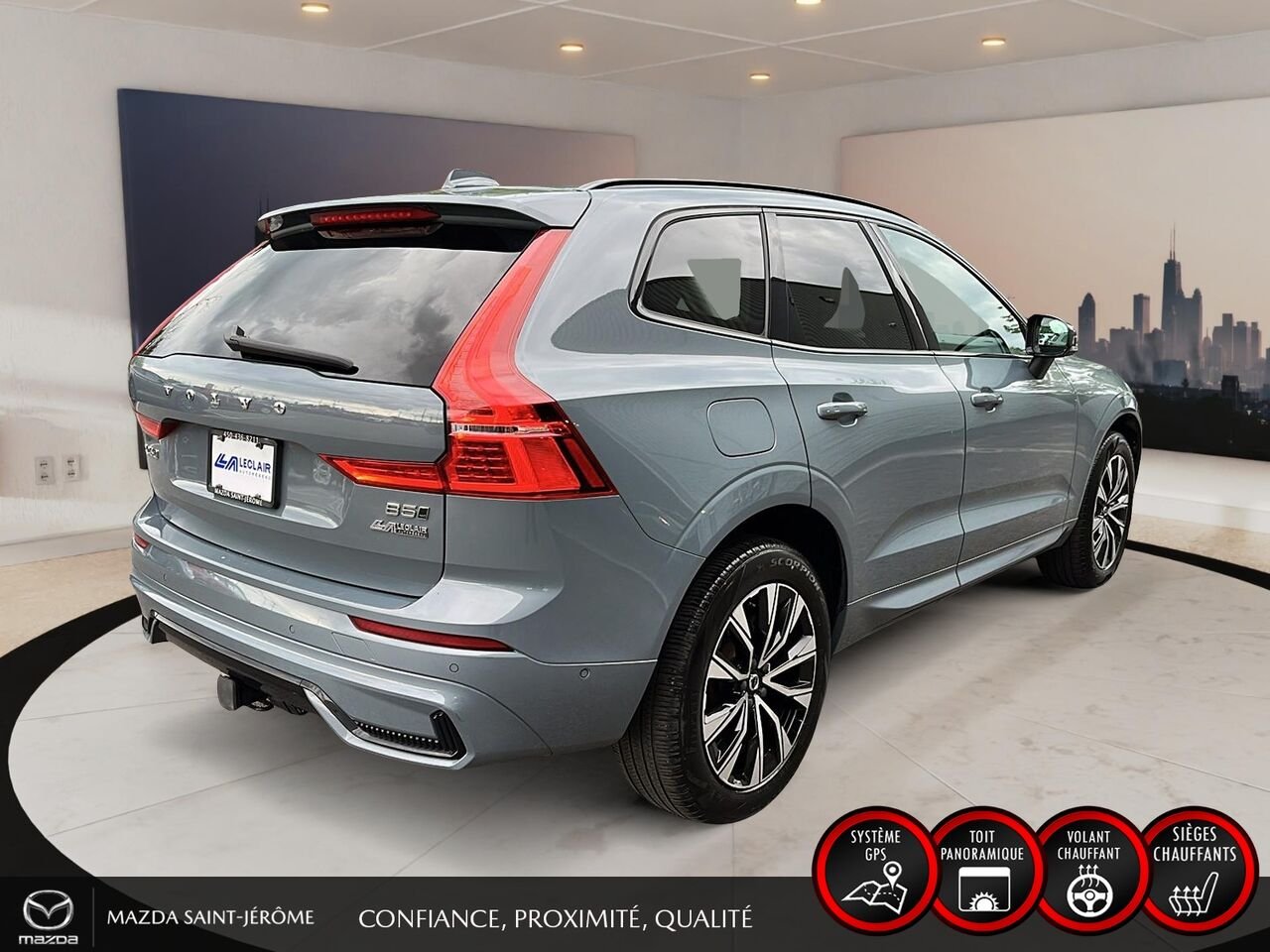 2024 Volvo XC60 B5 PLUS DARK THEME | AWD | CAMÉRA 360 | TOIT PANO | Grey Saint-Jérôme - photo #5