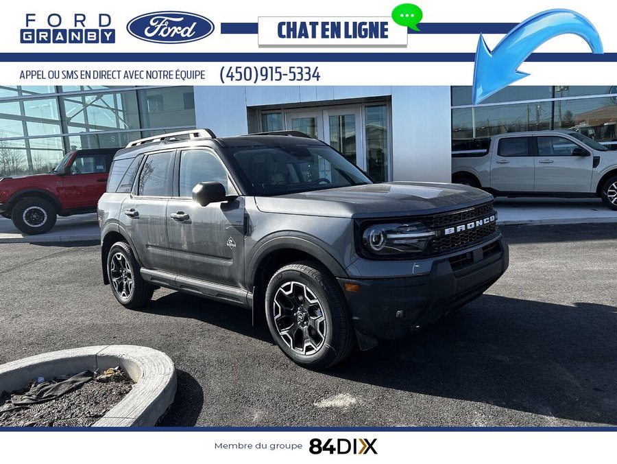 Ford Bronco Sport Outer Banks 4x4 2025 Gris azur métallisé trois couches