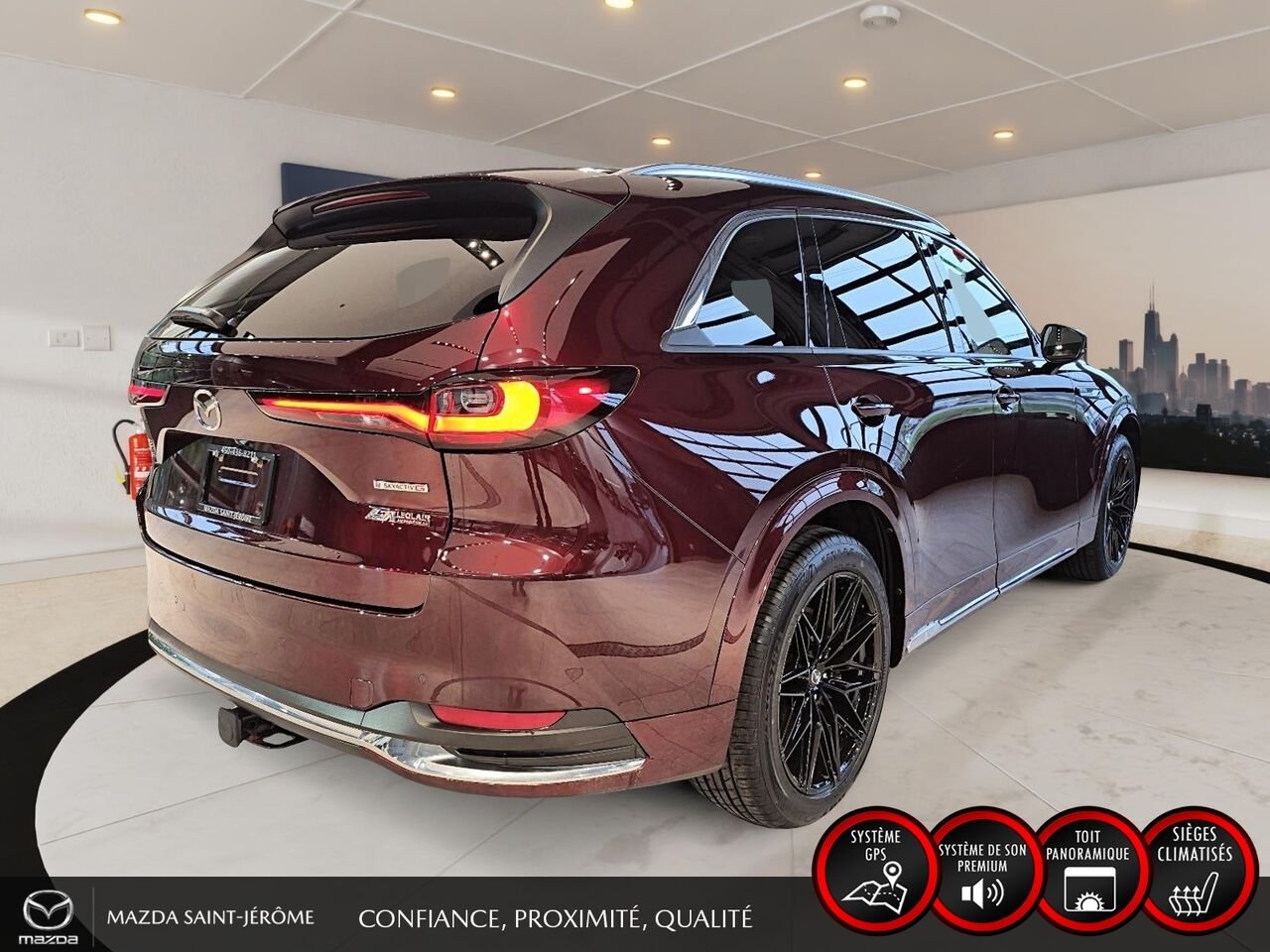 2024 Mazda CX-90 hybride léger Red Sainte-Agathe-des-Monts - photo #5