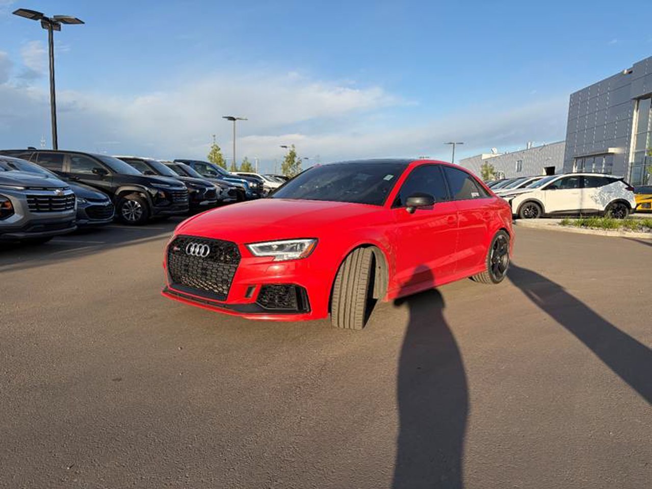 2018 Audi RS 3 Sedan 2.5 TFSI quattro S tronic Catalunya Red Metallic Sherwood Park - photo #2