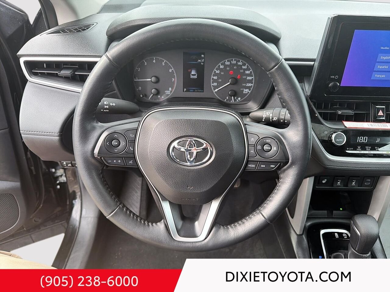 2024 Toyota Corolla Cross LE PREMIUM AWD / CLEAN CARFAX / HEATD SEATS / MOONROOF / ALLOY WHEELS / CARPLAY AND ANDROID AUTO Black Mississauga - photo #10