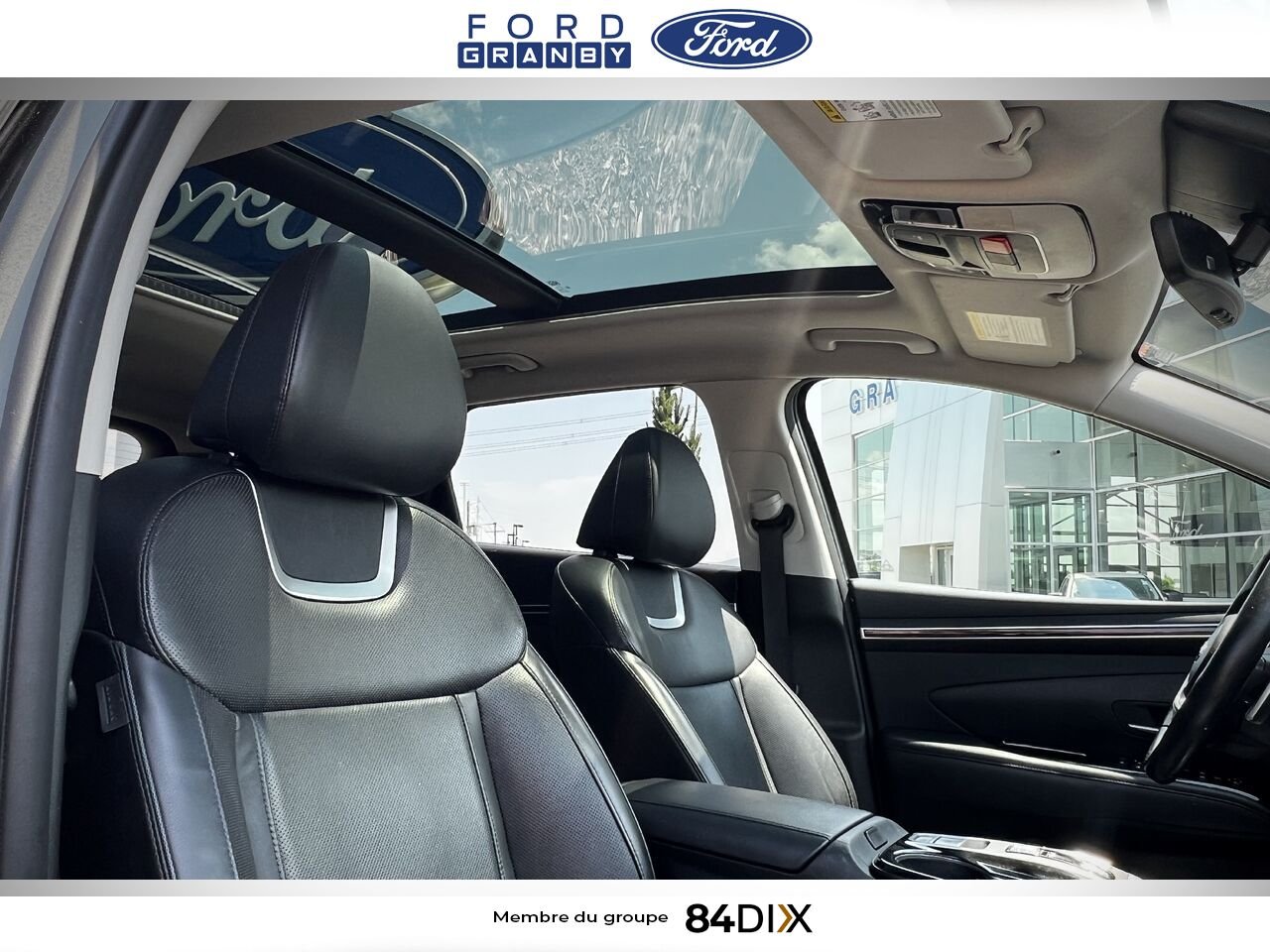 Hyundai Tucson hybride rechargeable 2022 Gris Granby - photo #28