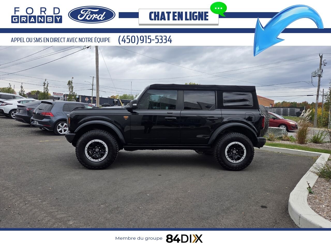 2021 Ford Bronco Black Granby - photo #3