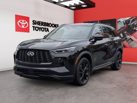 2025 INFINITI QX60 LUXE/ SIÈGES CHAUFFANTS/VOLANT CHAUFFANT/AC BIZONE/TOIT OUVRABT PANORAMIQUE Black