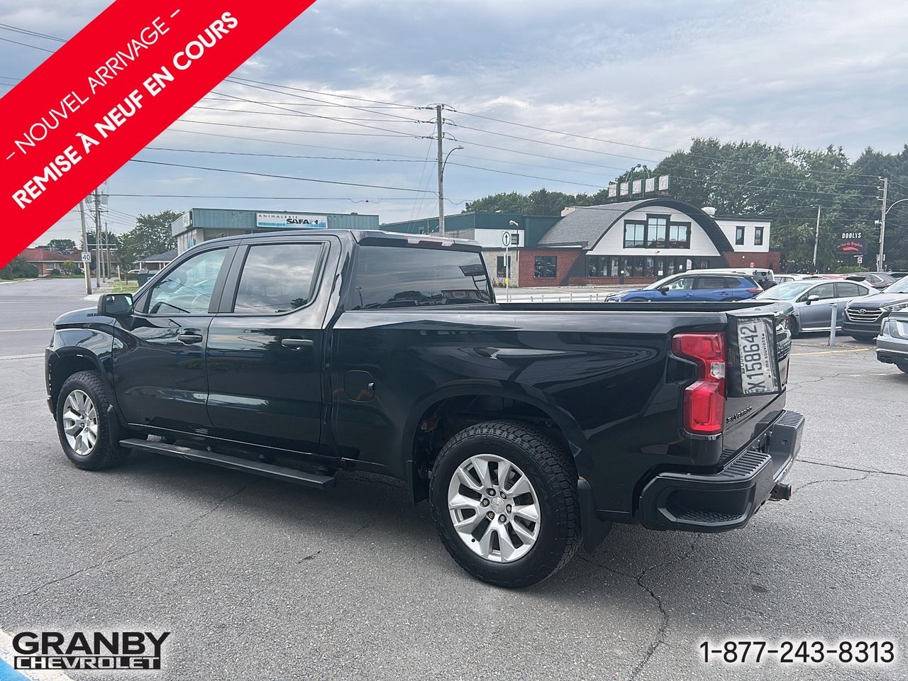 2021 Chevrolet Silverado 1500 Custom CREW BOITE 6.6 | G3868 Black Granby - photo #5