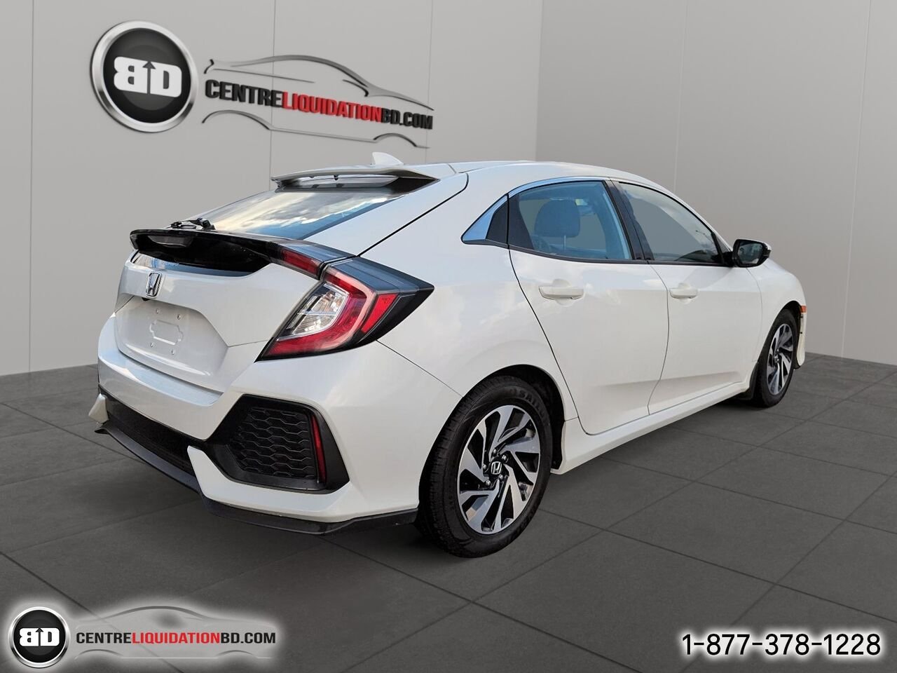 2017 Honda Civic Hayon LX CVT 5 portes | BD0438 White Granby - photo #5