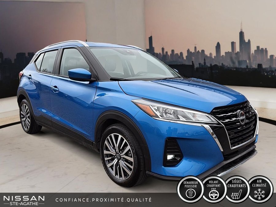 Nissan Kicks Play SV | 1 PROPRIÉTAIRE | JAMAIS ACCIDENTÉ | BANCS CHAUFFANTS | VOLANT CHAUFFANT 2025 Bleu