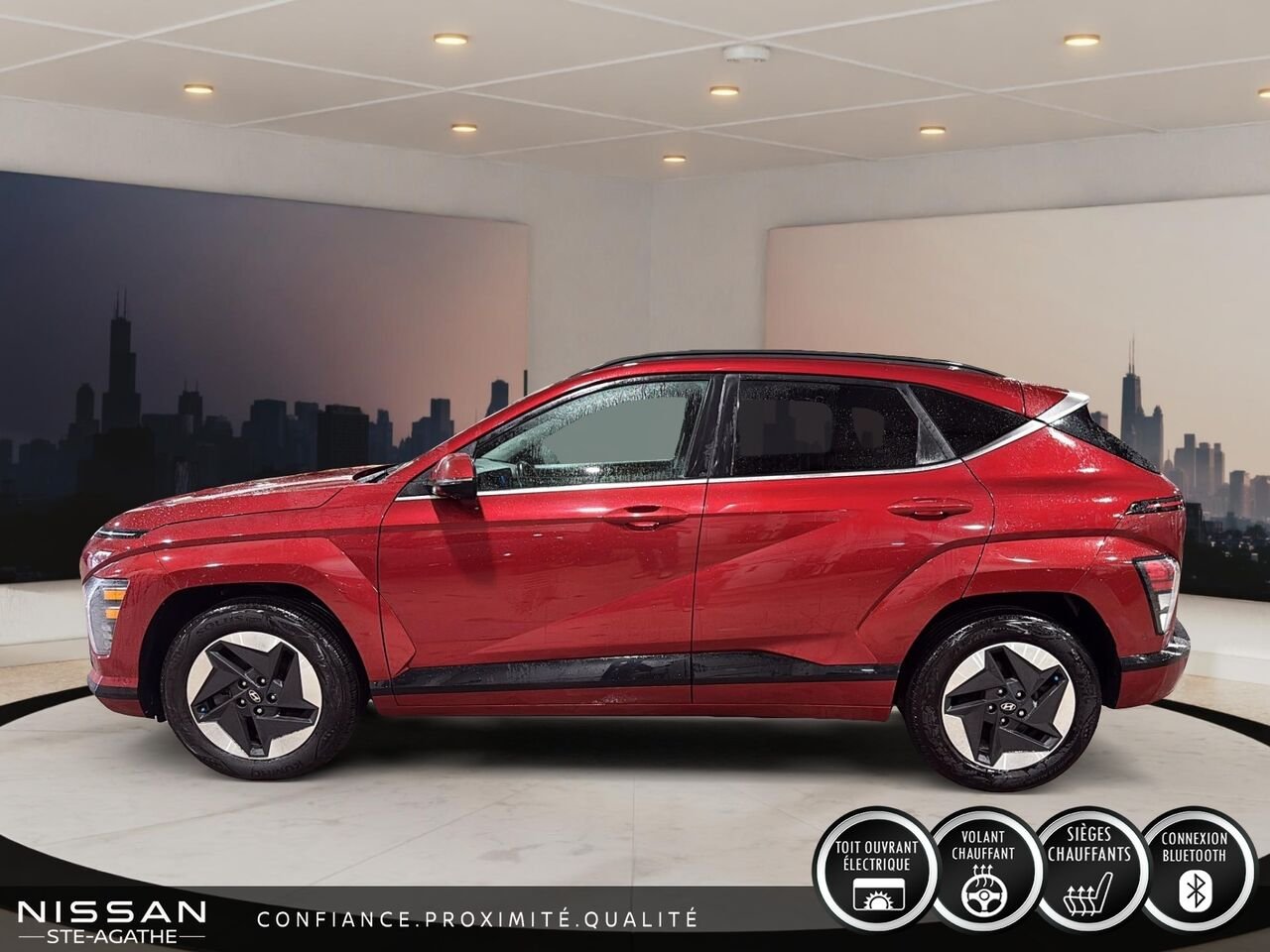 2024 Hyundai Kona Electric ULTIMATE TA | 100 % ÉLECTRIQUE | TOIT OUVRANT | CAMÉRA 360° | TÊTE HAUTE Red Saint-Jérôme - photo #5