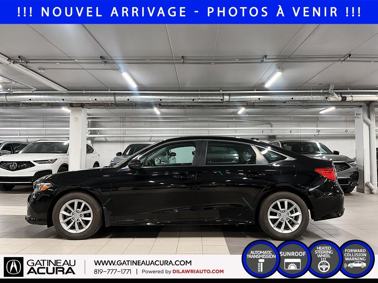 Honda Civic EX 2022 Noir Gatineau - photo #7