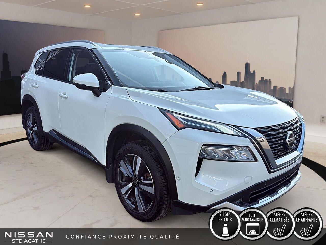 2021 Nissan Rogue White Sainte-Agathe-des-Monts - photo #2