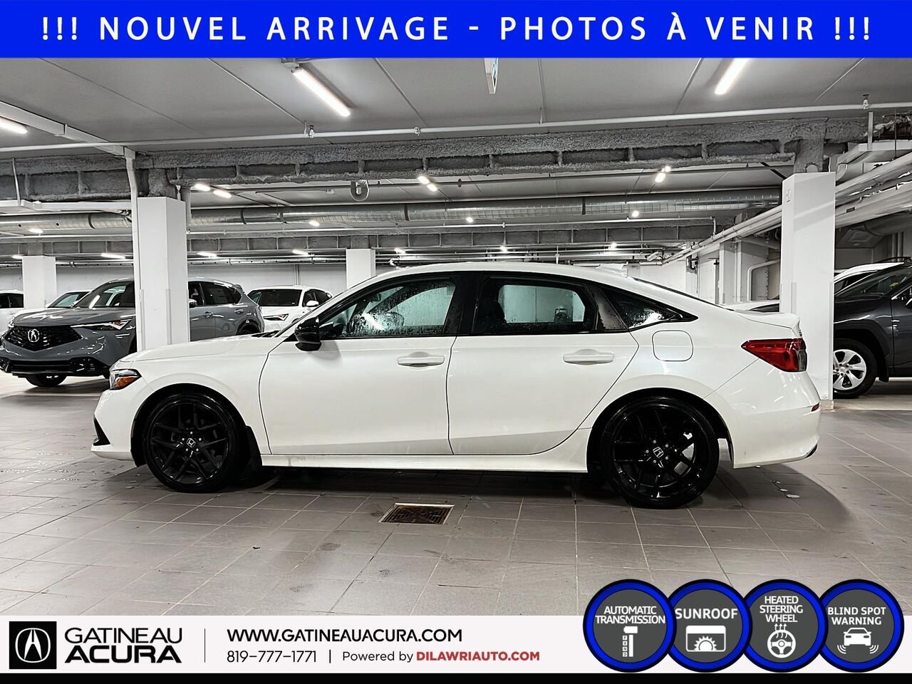 Honda Civic Sport 2024 Blanc Gatineau - photo #8