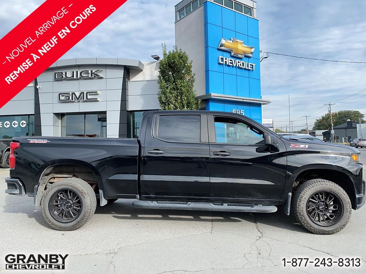 Chevrolet Silverado 1500 Custom Trail Boss cabine multiplace 4RM 157 po | 27-0158A 2019 Noir Granby - photo #3