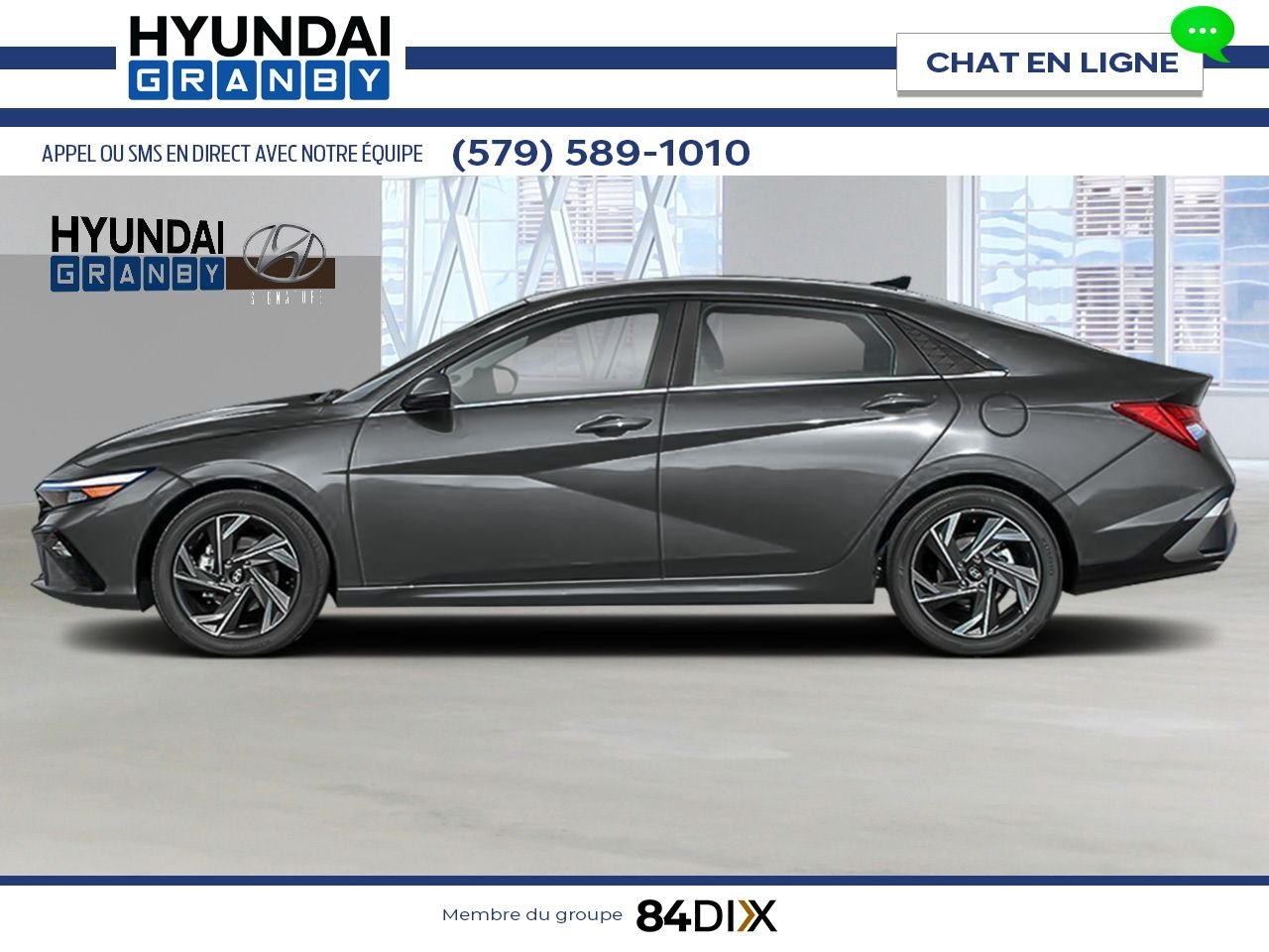 HYUNDAI Elantra hybride 2025 Gris écotronique Granby - photo #1