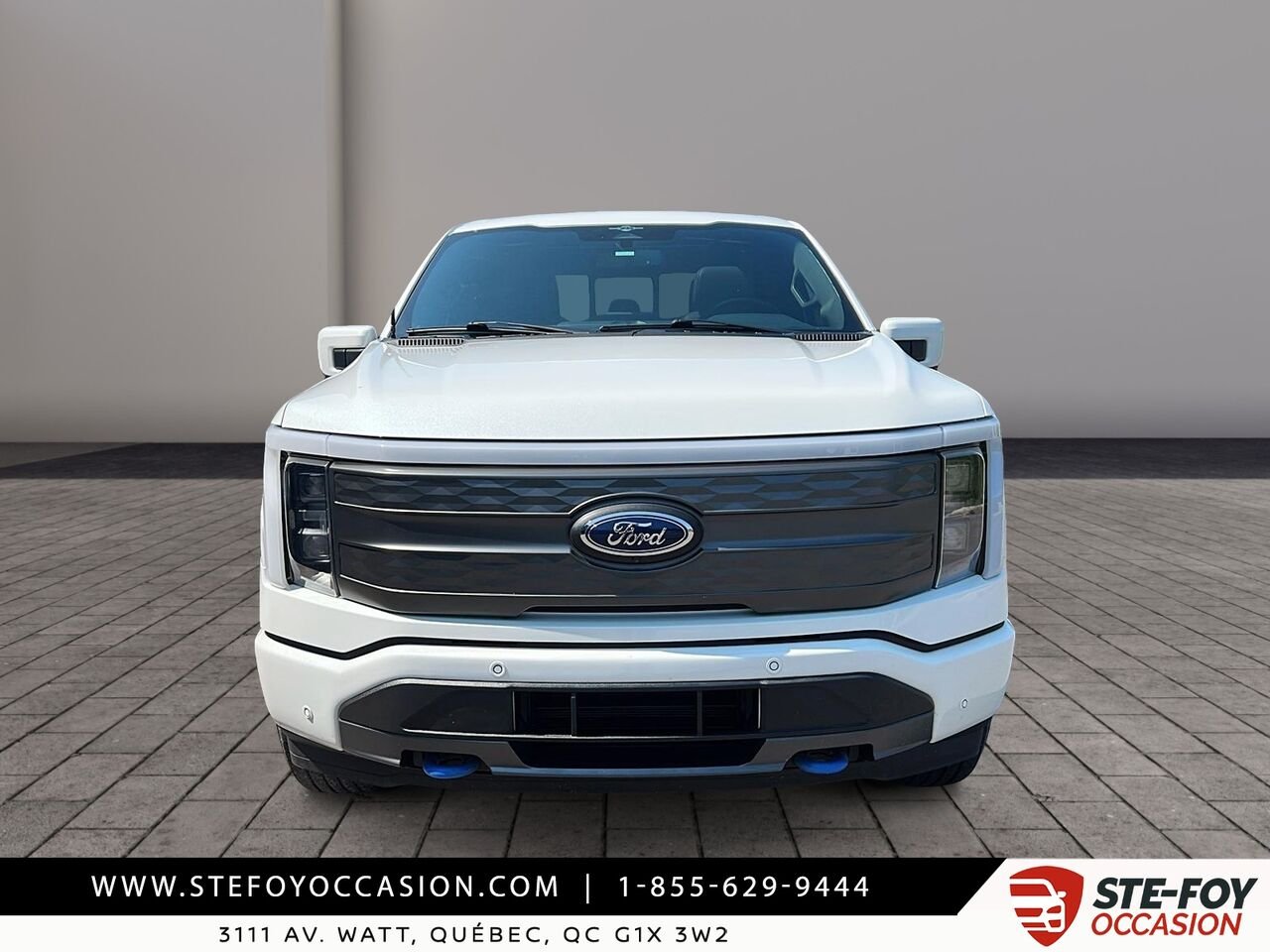 2023 Ford F-150 Lightning LARIAT SuperCrew LONG RANGE White Québec - photo #4