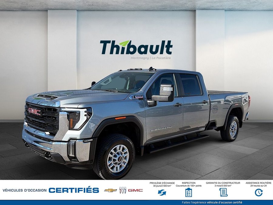 GMC Sierra 2500HD Pro cabine multiplace 4RM 172 po 2024 Gris