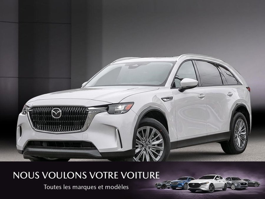 Mazda CX-90 hybride rechargeable 2026 2026 Blanc rhodium métallisé